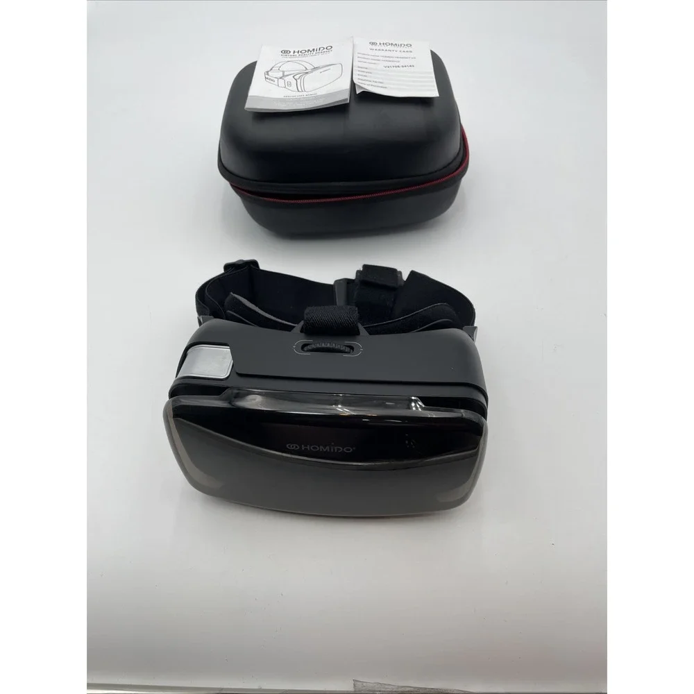 Homido V2 Virtual Reality Headset for Smartphone With Case & Manuals